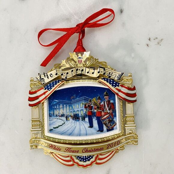 The White House 2010 Christmas Ornament Historical Assoc McKinley Army Navy EUC - Picture 4 of 5